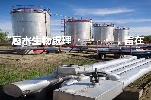 “廢水生物處理，旨在凈化水源，守護碧水藍天”